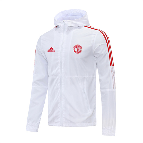 AAA Quality Manchester Utd 22/23 Wind Coat - White/Red